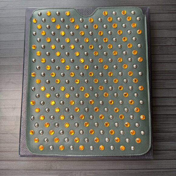 New Prada Saffiano Leather and Crystals iPad Mini Case
